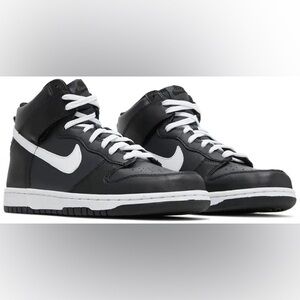 Black & White Nike Dunk High Tops. Kids 5.5Y